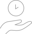 tidsbesparelse graa outline