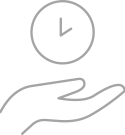 tidsbesparelse graa outline